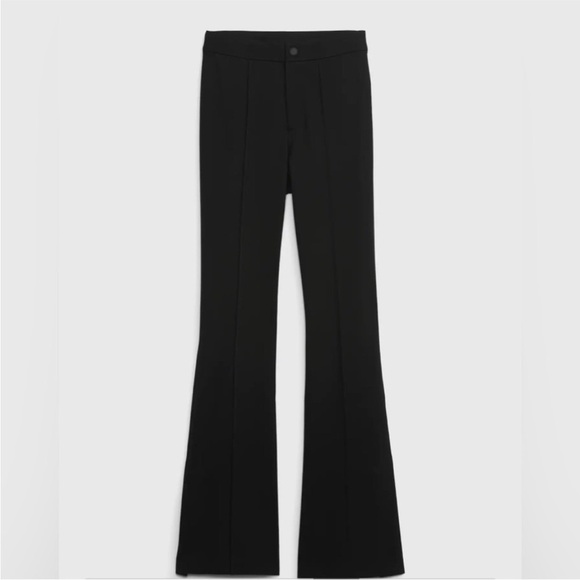 NWT! GAP Black High Rise Ponte Split Flare Pants - Size 10  🔹 - Picture 6 of 9
